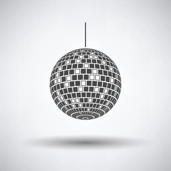Party Disco Sphere Icon Gray Background Shadow Vector Illustration — Stock Vector