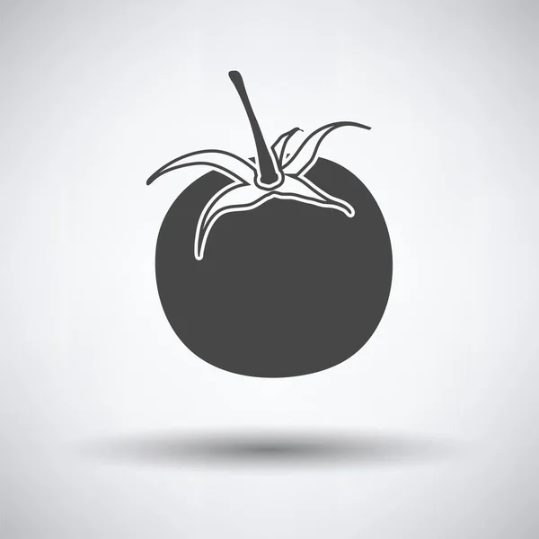 Icono Tomates Sobre Fondo Gris Sombra Redonda Ilustración Vectorial — Vector de stock