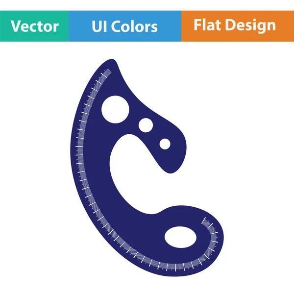 Icône Modèle Sur Mesure Conception Couleur Plate Illustration Vectorielle — Image vectorielle