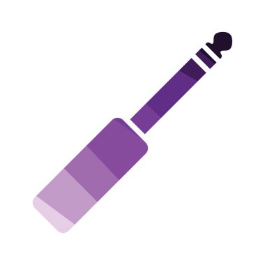 Boynuz Simgesi. Düz Renk Tasarımı. Vektör İllüstrasyonu.