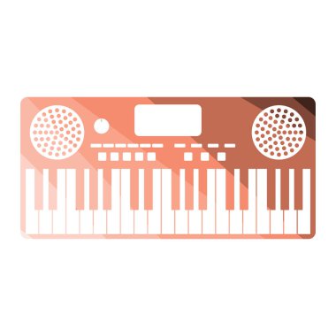 Boynuz Simgesi. Düz Renk Tasarımı. Vektör İllüstrasyonu.