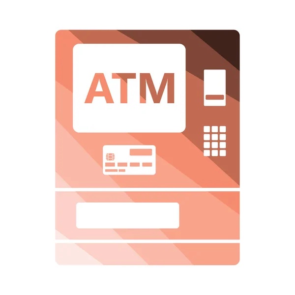 Atm Icon 平面色彩设计 病媒图解 — 图库矢量图片