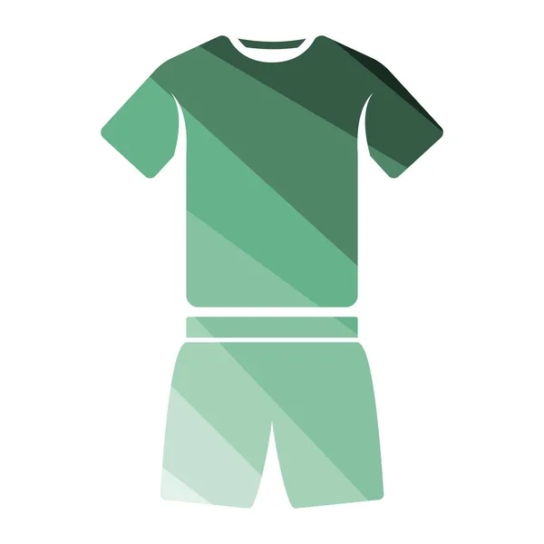 Icono Uniforme Fitness Diseño Color Plano Ilustración Vectorial — Archivo Imágenes Vectoriales