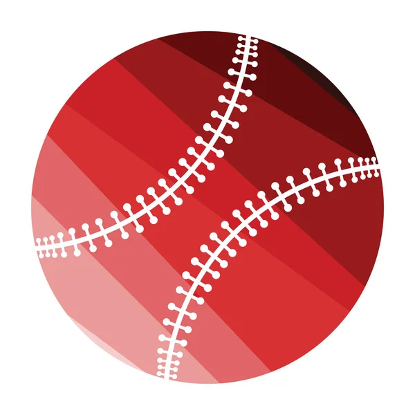 Baseball Ball Icon Flat Color Design Vector Illustration — Stock Vector