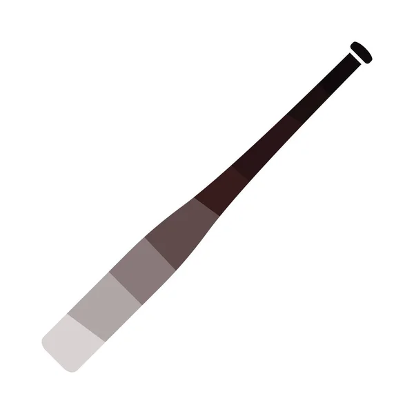 Baseball Bat Icon Flat Color Design Vector Illustration — Stock Vector