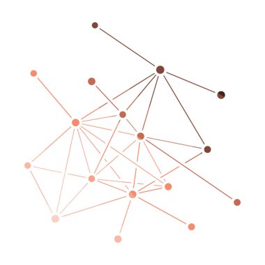Bağlantı Ağ Simgesi. Düz Renk Tasarımı. Vektör İllüstrasyonu.