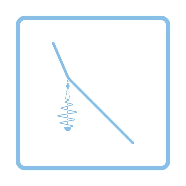 捕鱼给料机净的图标 蓝色的框架设计 矢量图 — 图库矢量图片