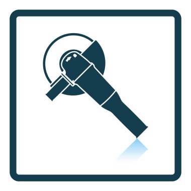 Değirmeni simgesi. Gölge yansıma tasarımı. Vektör çizim.