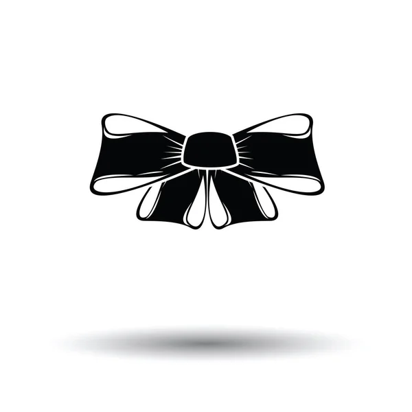 パーティーの弓アイコン 影のデザインの白い背景 ベクターイラスト — ストックベクタ
