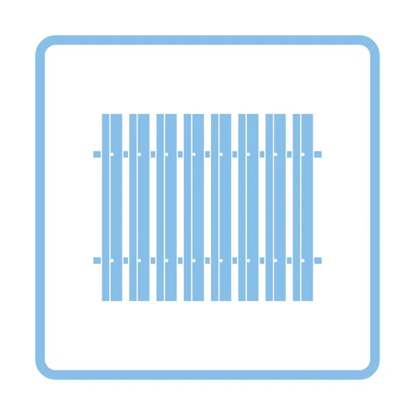 施工围栏的图标 蓝色的框架设计 矢量图 — 图库矢量图片