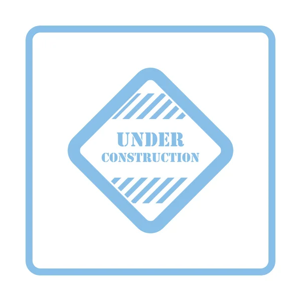 Icône Construction Conception Cadre Bleu Illustration Vectorielle — Image vectorielle