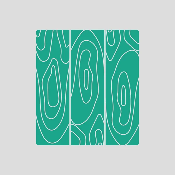 Icono Patrón Tablón Parquet Fondo Gris Con Verde Ilustración Vectorial — Vector de stock