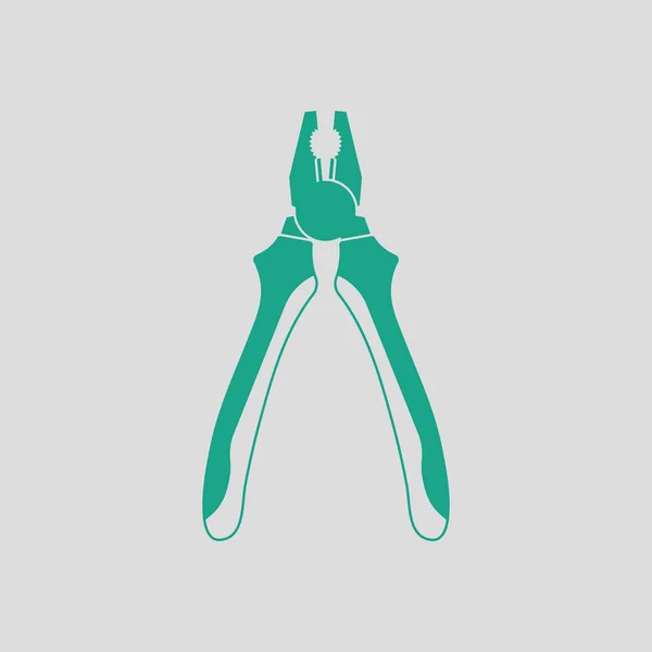 Zangen Symbol Grauer Hintergrund Mit Grün Vektorillustration — Stockvektor