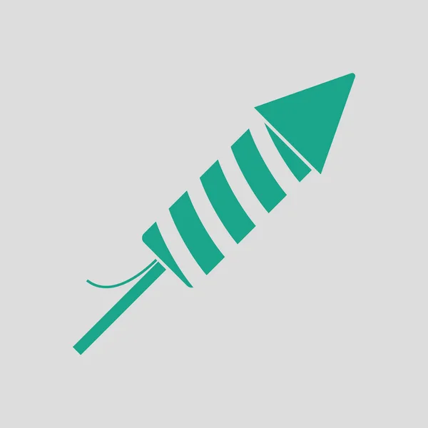Party Petard Icon Gray Background Green Vector Illustration — Stock Vector