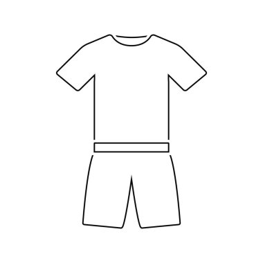 Forma ikonu. İnce çizgi tasarımı. Vektör illüstrasyonu.