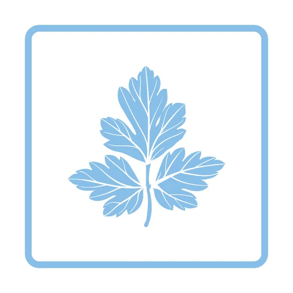 Ikon Peterseli Desain Bingkai Biru Ilustrasi Vektor - Stok Vektor