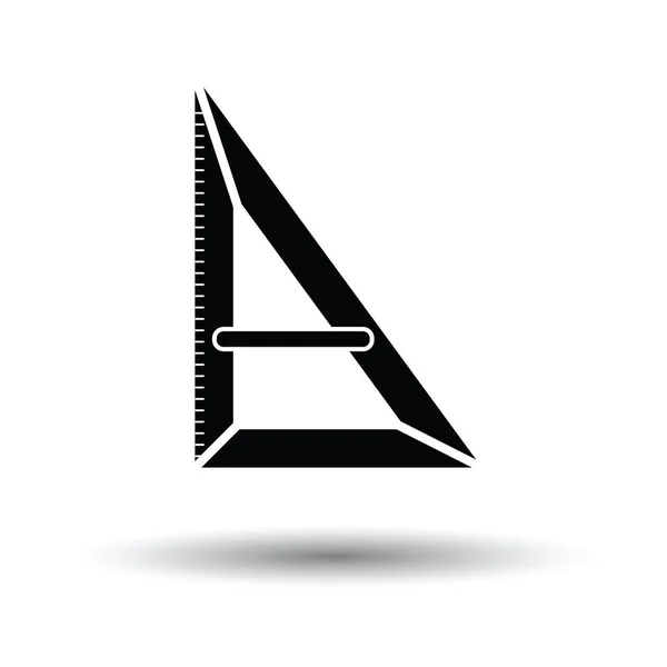 三角形のアイコン 影のデザインの白い背景 ベクターイラスト — ストックベクタ
