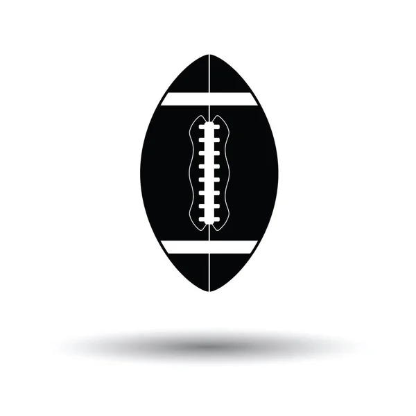 アメリカン フットボールのアイコン 白の背景影デザインに ベクトル図 — ストックベクタ