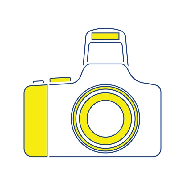 Піктограма Фотоапарата Дизайн Тонкої Лінії Векторні Ілюстрації — стоковий вектор