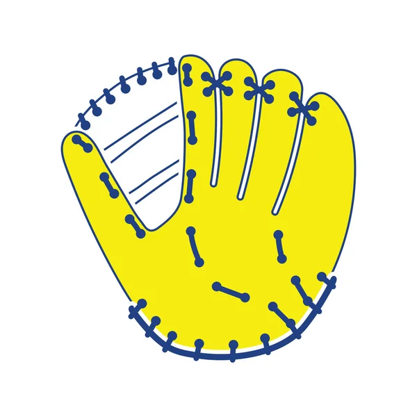 Baseball Kesztyű Ikonra Vékony Design Vektoros Illusztráció — Stock Vector