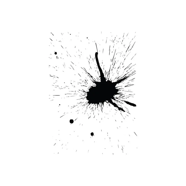 Abstrato Grunge Blobs Fundo Preto Sobre Branco Ilustração Vetorial —  Vetores de Stock