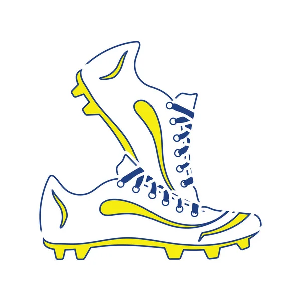 Іконка футбольних черевиків — стоковий вектор