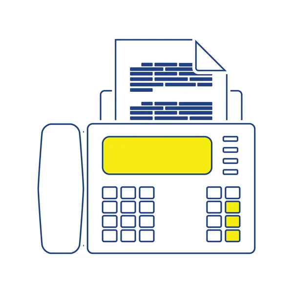 Icono de fax — Vector de stock