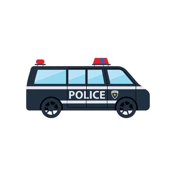 Αστυνομία φορτηγό εικονίδιο — Διανυσματικό Αρχείο