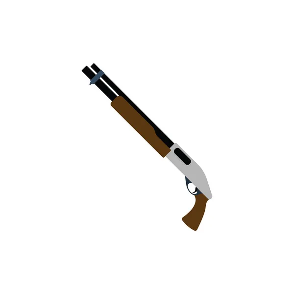 Pump akce shotgun ikona — Stockový vektor