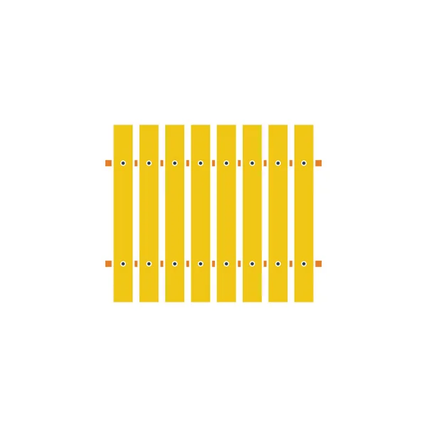 建筑栅栏的图标 平面设计 矢量说明 — 图库矢量图片