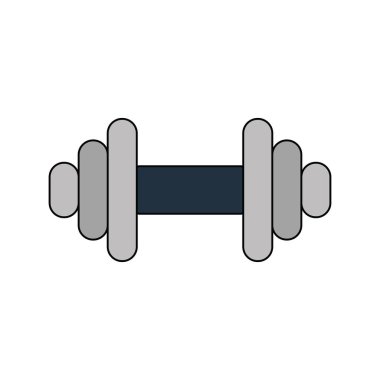 Dumbbell düz tasarım simgesi
