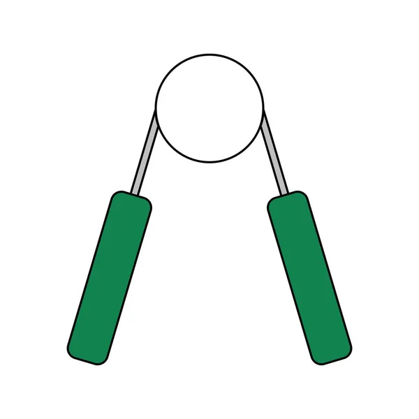 Icono de diseño plano del expansor de manos — Vector de stock