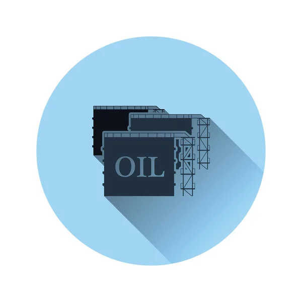 Ikonę Przechowywanie zbiornika oleju — Wektor stockowy