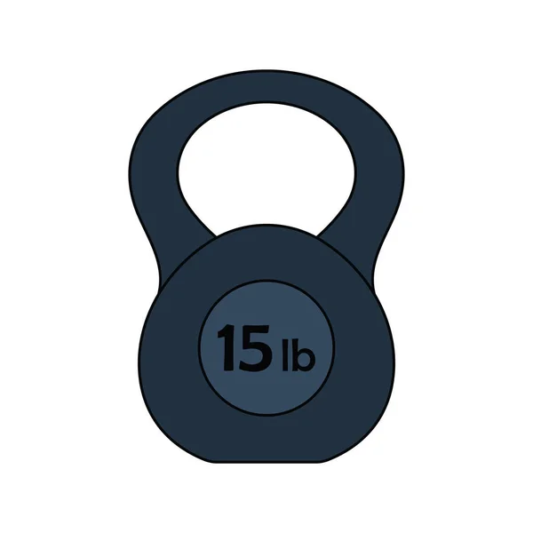 Icono de diseño plano de Kettlebell — Archivo Imágenes Vectoriales