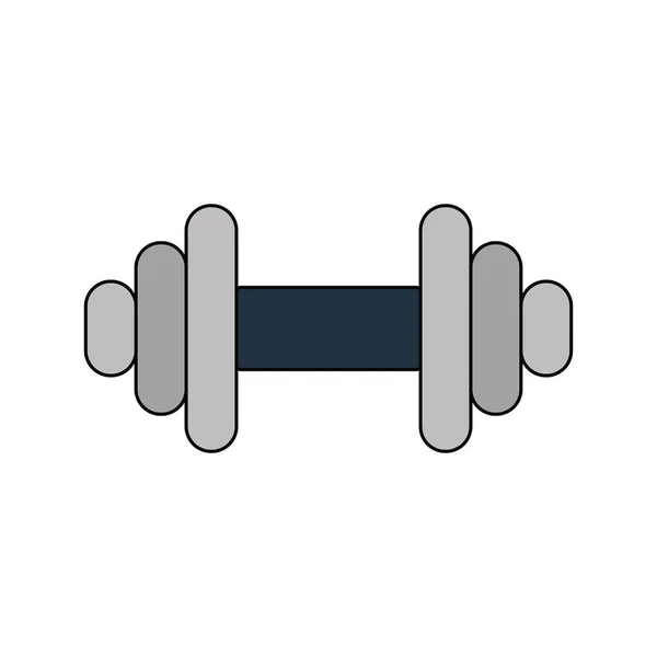 Ícone de design plano de Dumbbell — Vetor de Stock