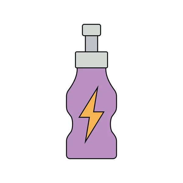 Icono de diseño plano de botella de bebidas energéticas — Archivo Imágenes Vectoriales