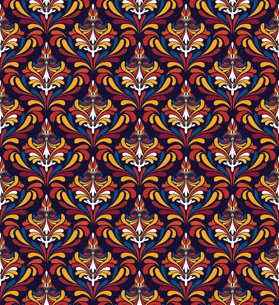 Motif Vectoriel Sans Couture Damassé Pour Créer Facilement Motif Sans — Image vectorielle