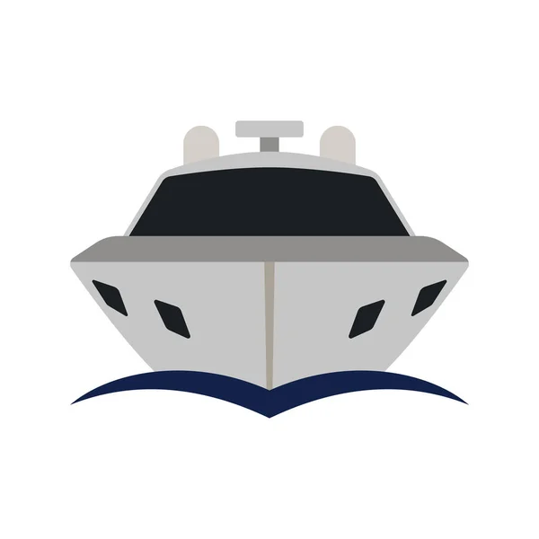 Motoros Yacht ikon — Stock Vector
