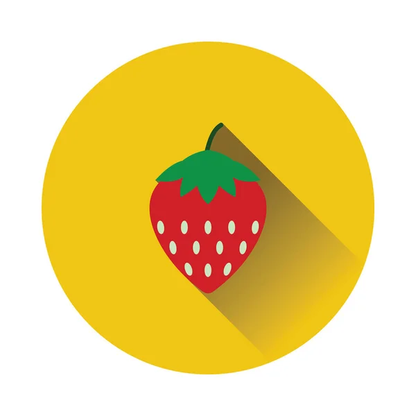 Platt design ikon av Strawberry — Stock vektor