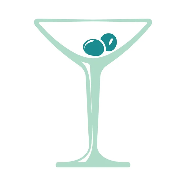 Icône de verre à cocktail — Image vectorielle