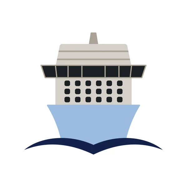 Cruise Liner Icon — Stock Vector