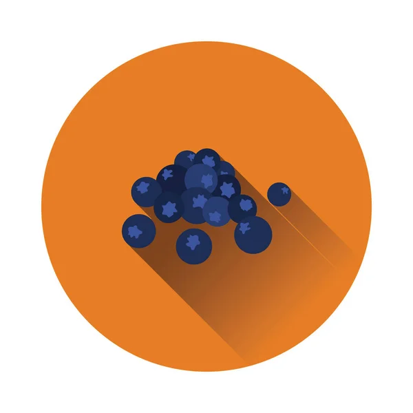 Ícone de design plano de Blueberry —  Vetores de Stock