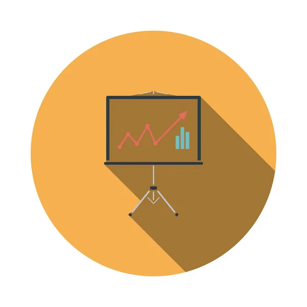 Analytics stand simgesi — Stok Vektör