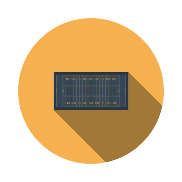 Icono de la marca de campo de fútbol americano — Archivo Imágenes Vectoriales