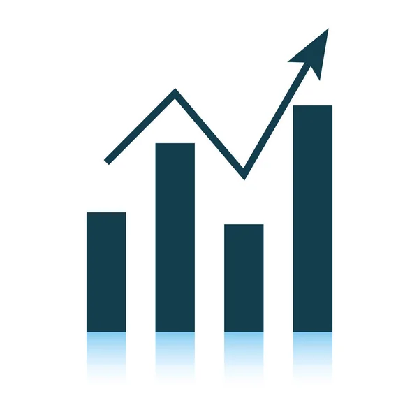 Icône graphique analytique — Image vectorielle