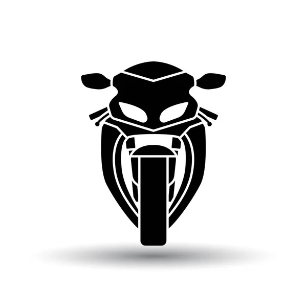 Motorfiets icoon vooraanzicht — Stockvector