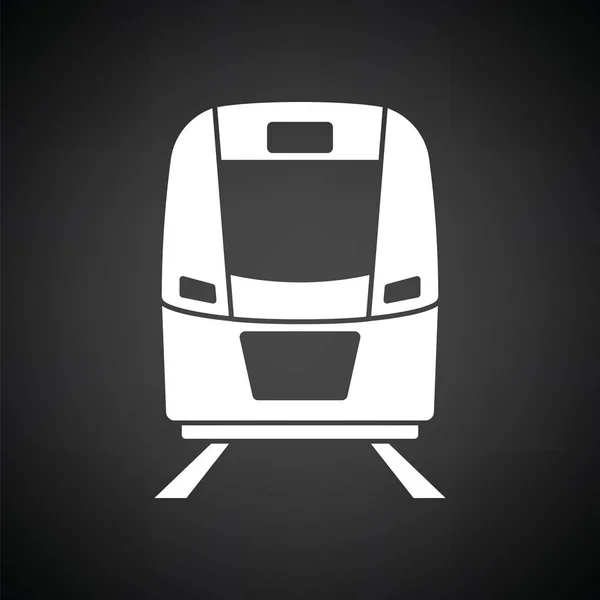 Tren simgesi ön görünümü — Stok Vektör