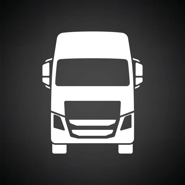 Camión icono vista frontal — Vector de stock