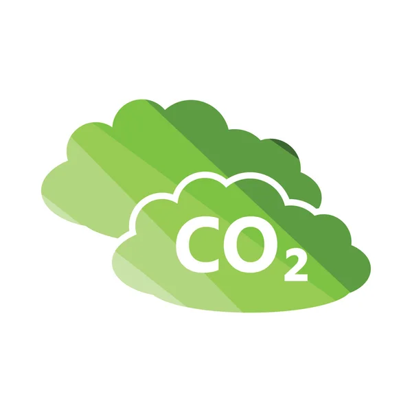 CO 2 icono de nube — Archivo Imágenes Vectoriales