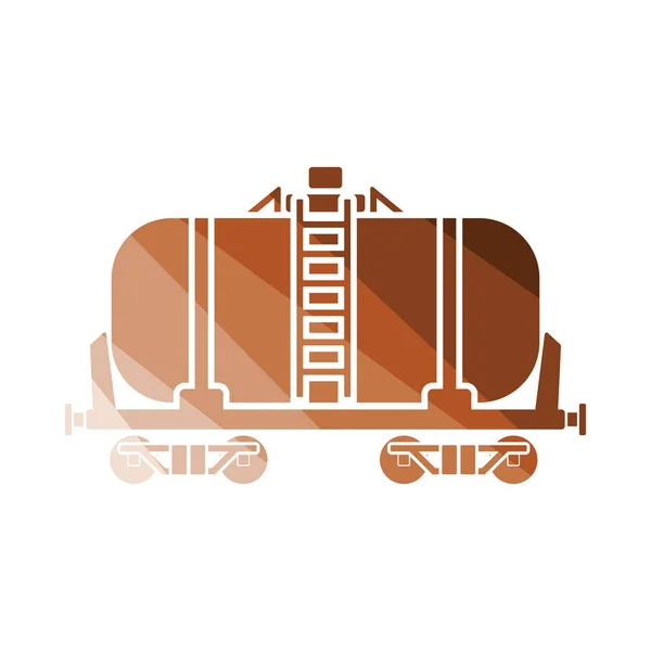 Oil railway tank icon — Stock Vector